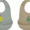 OYOY MINI Yummy Silikone Hagesmæk - Pakke med 2 Best